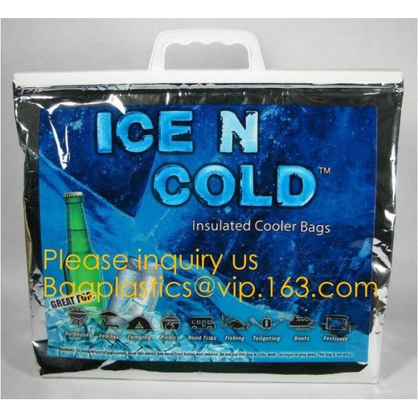 Outdoor square aluminum foil food thermal freezer cooler lunch insulation bag,Foil Cooler Bag Thermal Bag for Fruit Choc