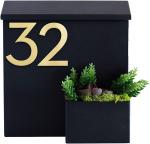 Wall Mounted Apartment Post Box with Logo Outdoor Necessity