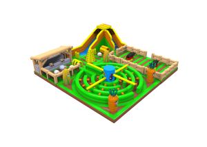 Wholesale Various Size Inflatable Play Park 0.55mm Pvc Tarpaulin Material Durable from china suppliers