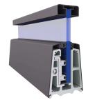 China Supplier U Channel Aluminum Profile Railing Post Base Profiles For Glass