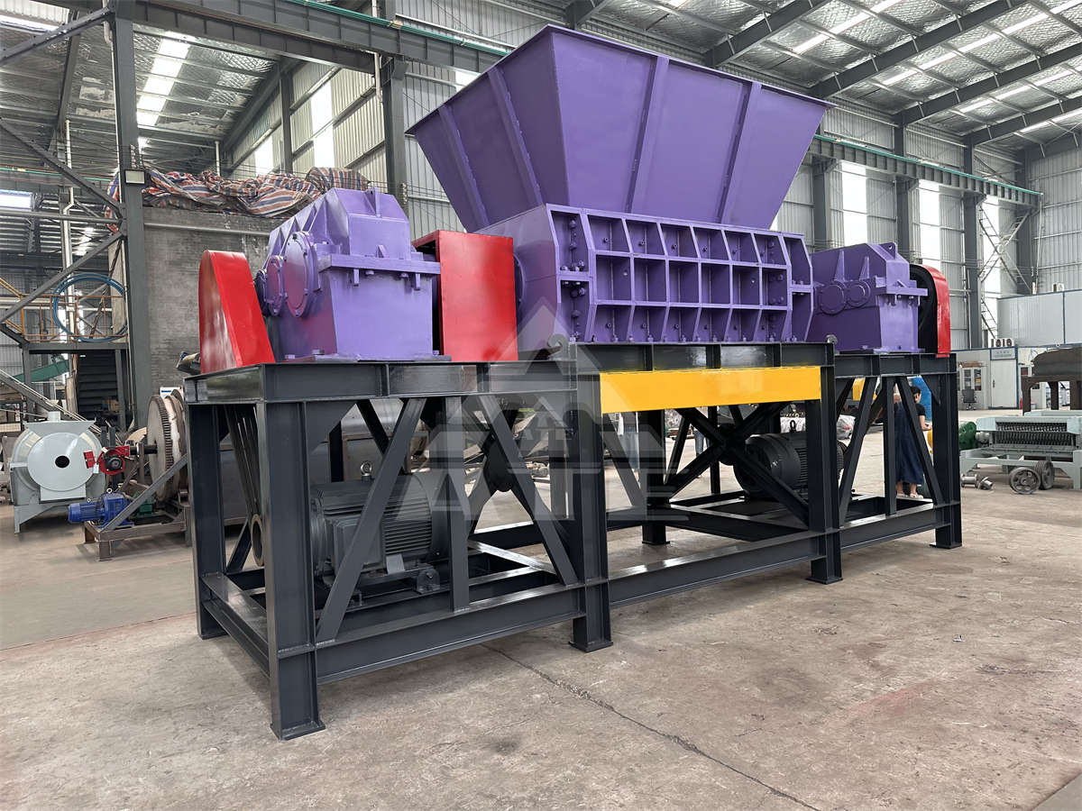 2TPD-3TPD Waste Tire Shredder Recycling Scrap Tire Crusher Machine