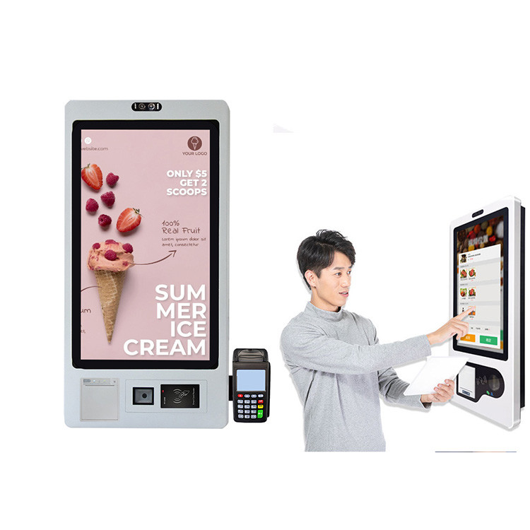 Capacitive Screen Self Ordering Kiosk for Hospital and Retail Wall Mounted