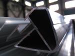 Oval Hollow Shape 6063 Aluminum Extrusion Profiles for Rail Coach Handrail