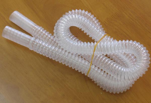 Nontoxic transparent breathing tube , flexible retractable medical breathing