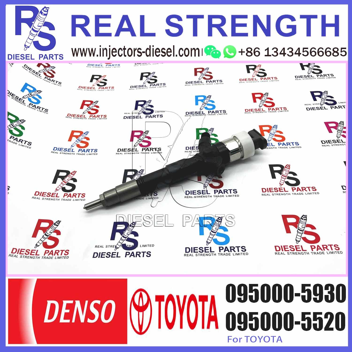 Fast dispatch 095000-593# 095000-5931 Common Rail Fuel Injector 095000-5930 For Toyota Hiace Hilux