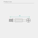 Jh-2063 Cold-Drawn Cam Dowel Screw 41mm Durable Knockdown Furniture Connector