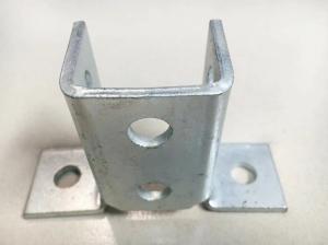 Wholesale Corrosion Resistant 4 Holes Base Silver Strut Channel Fittings from china suppliers