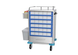 Wholesale Hospital Medical Crash / Instrument Cart ABS Material With Medication Bins from china suppliers