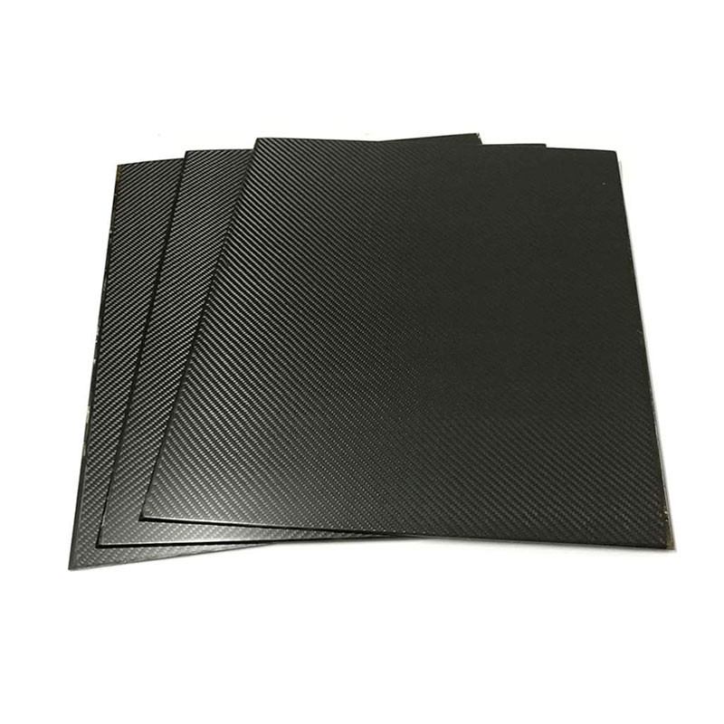 500mmx500mm Matte Plain 3K Carbon Fiber Panels For Quad Frame