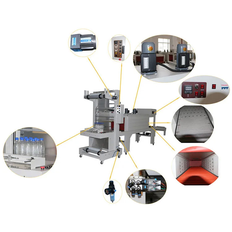 Bottle Bag Packaging Machine / Film Stretch Packaging Machine / Pe Film Cuff Type Heat Shrink Packaging Machine