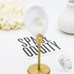 Women Fashion Jewelry Earrings Small Sterling Silver Pearl Huggie Earrings