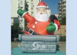 5m high outdoor giant funny inflatable Santa Claus for Christmas festival