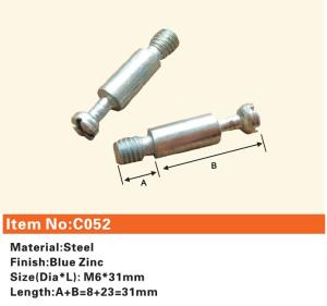 Wholesale C052 Furniture connecting fittings:Steel bolt from china suppliers