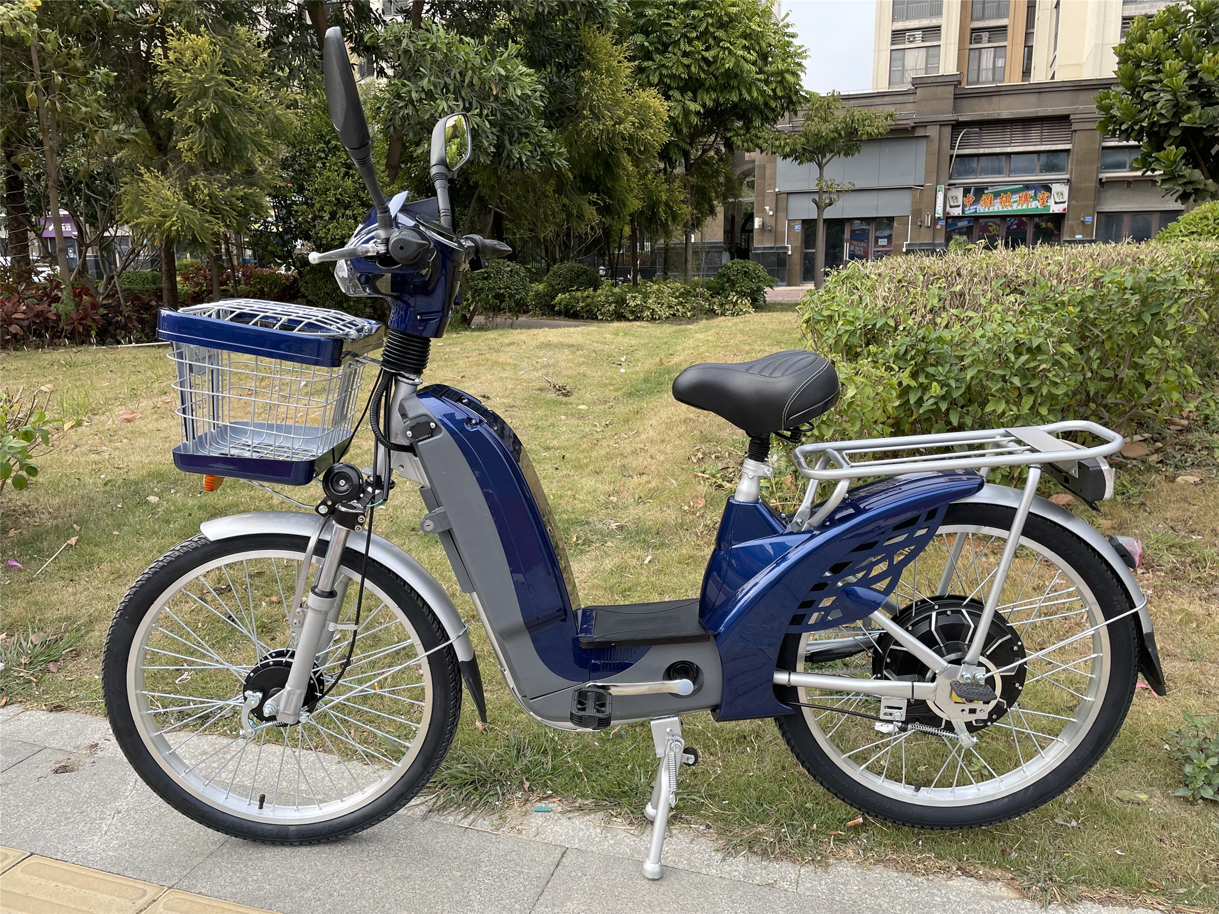 Single Speed 48V Electric Bike 500W 350W 24 Inch Wheel Electric Bike