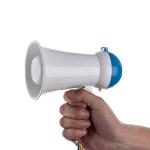Sport Cheerleading School Battery Powered Mini Megaphone 5W Output Power Set