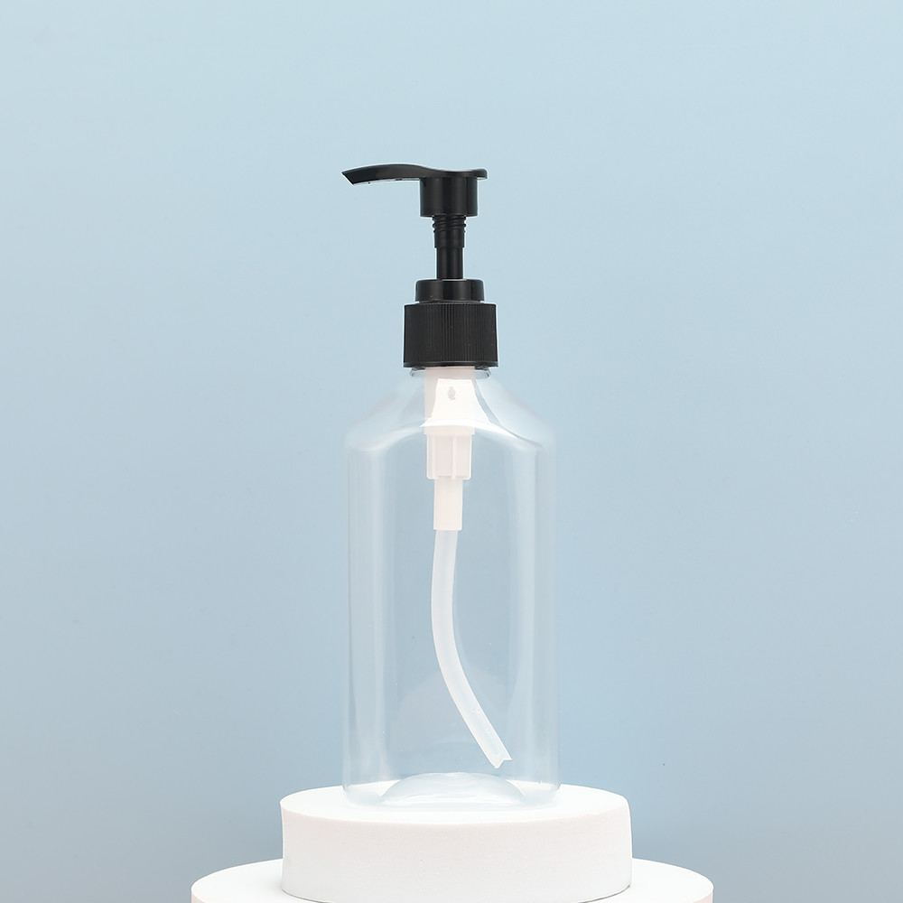 Petroleum Free Clear 250ml 300ml 500ml Lotion Bottles with UV Electroplated Cap