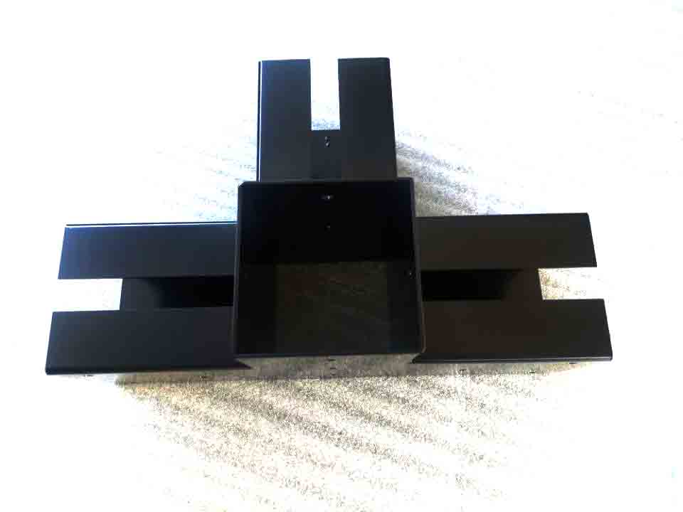 3.5*3.5 4*4 or 6*6 Post Repair Bracket Silver Galvanized Metal Base for Pergola Posts
