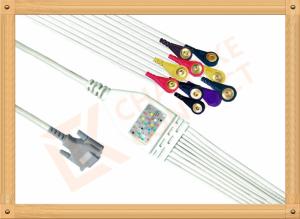 Wholesale OEM Schiller ECG Monitor Cable One Piece Long Screws Snap IEC from china suppliers