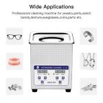220v 2L Jewelry Watch Ultrasonic Cleaner 35W Glass Ultrasonic Cleaning Machine
