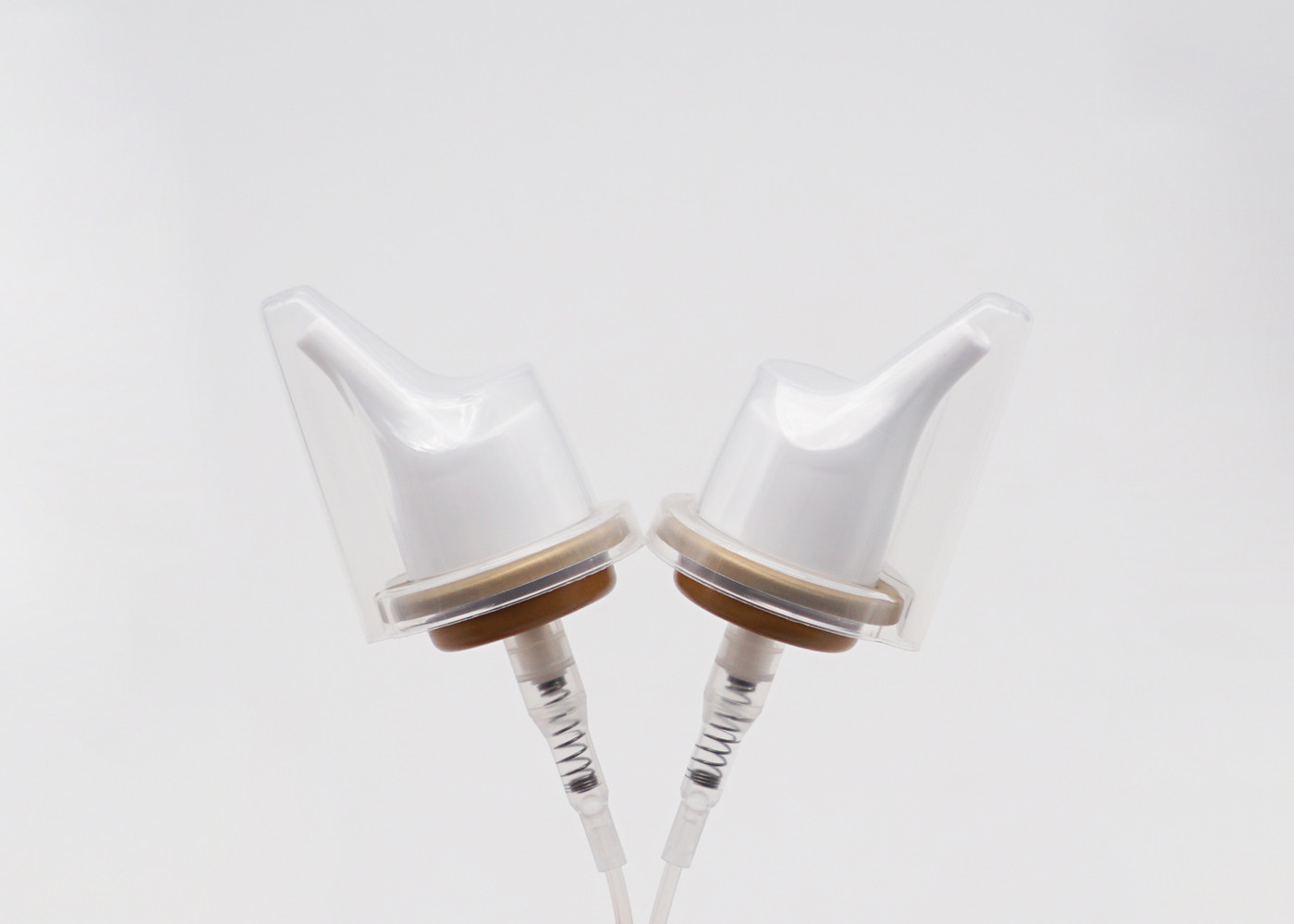 Long Nasal Mist Sprayer Pump Half Cap For Plastic Bottles