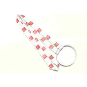Wholesale Silk Screen Custom Polyester Lanyards Red Pattern Printing Silicone Wristband from china suppliers