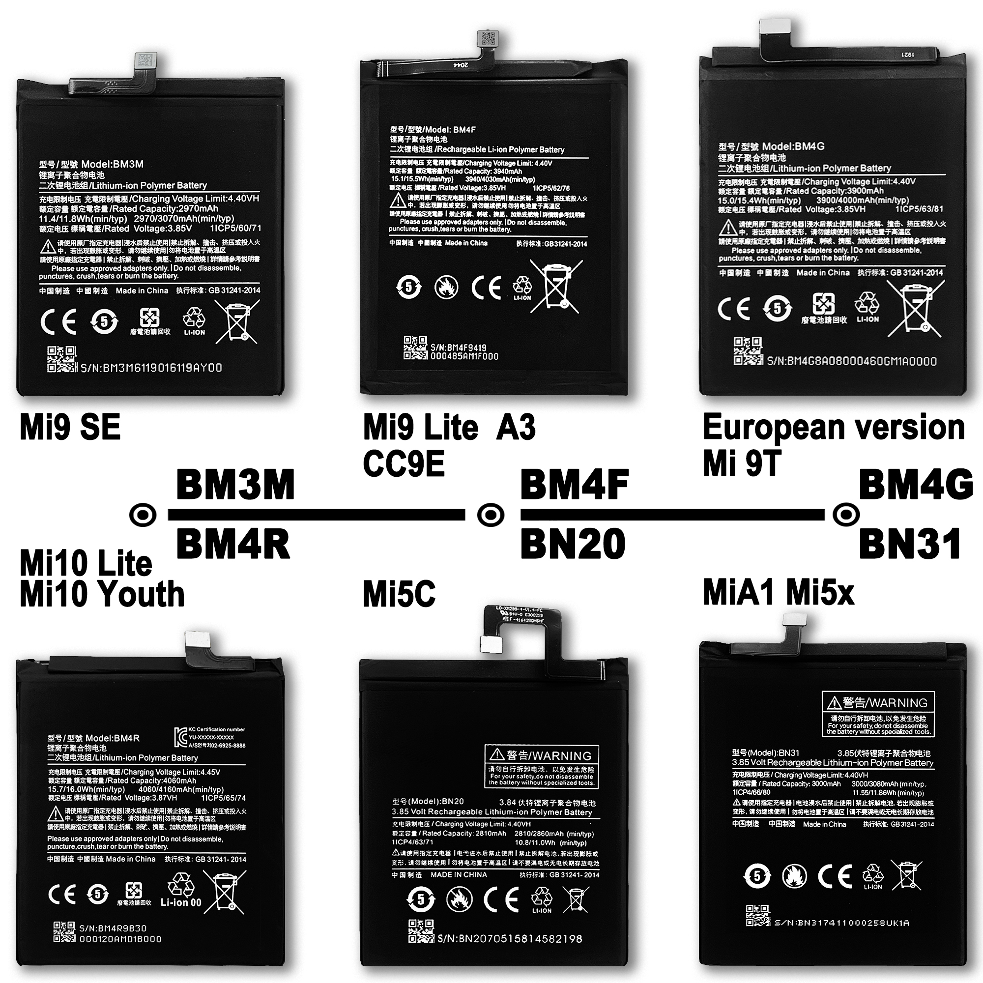 Upgrade Your Phone Battery with Original Xiaomi Rechargeable Battery in Silver