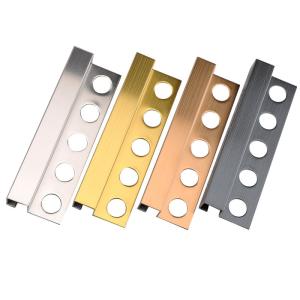 Wholesale Ceramic Corner Aluminium T Channel Stainless Steel Quadrant Tile Trim 2.7m from china suppliers