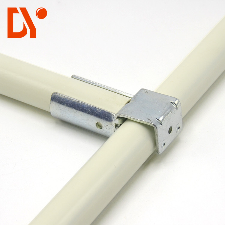 Galvanized Lean Pipe Metal Pipe Joints , Metal Pipe Connectors For Slide Rail