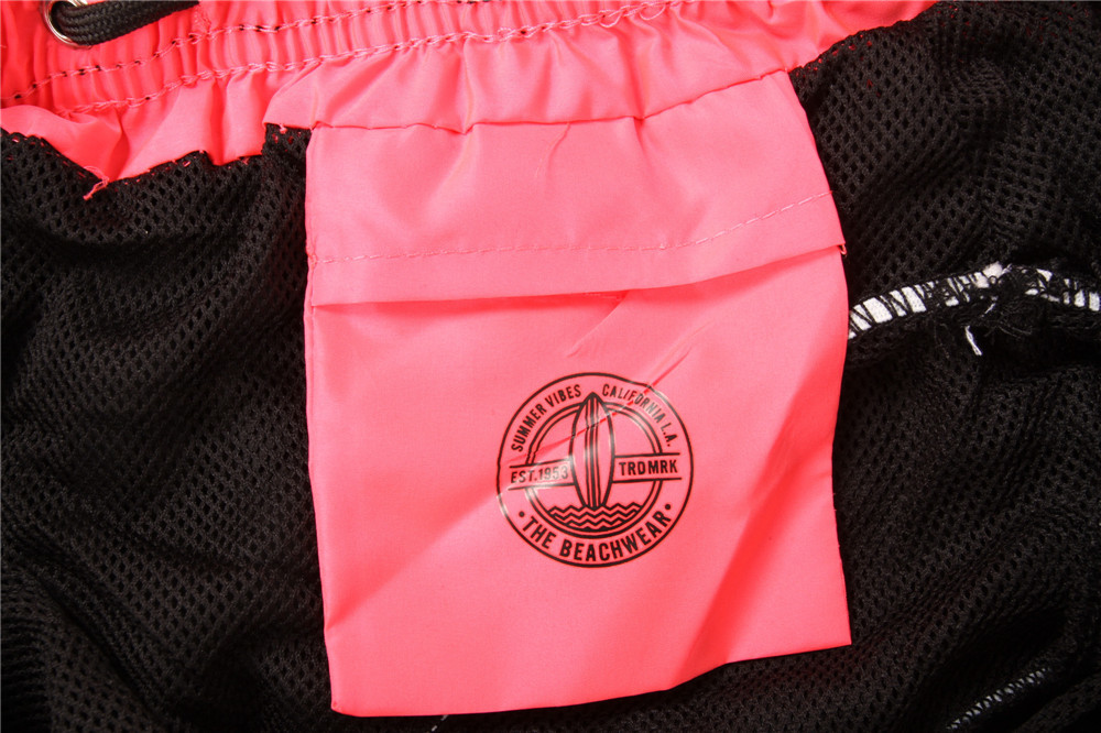 100% Poliestere Cool Color Blocked Mens Boardshorts