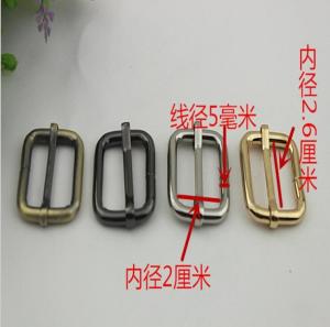 Wholesale Hot sales hanging brush anti brass color 26 mm iron adjust square ring adjustable buckle for bags from china suppliers