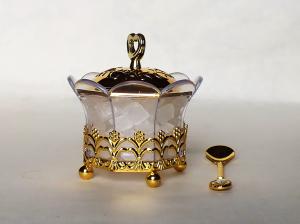 Wholesale T3-Arabia Exquisite Gold-plated Louhua Eight flowers Sugar bowl from china suppliers