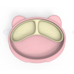 Wholesale MHC Custom Animal Panda Baby Feeding Plate Bpa Free Non Toxic Dining Suction Silicone Plate from china suppliers