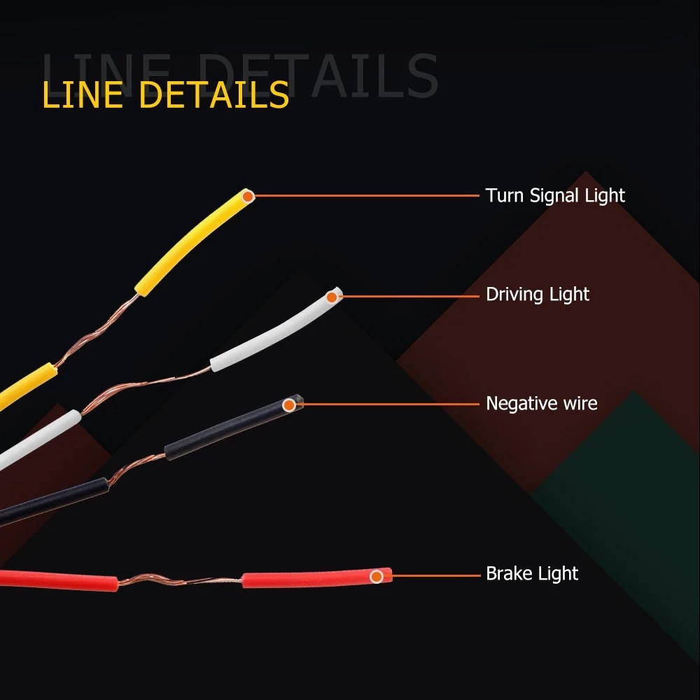 Neon 60pcs IP67 LED Strobe Warning Lights Trailer Truck