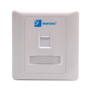 Wholesale RJ45 1 Port CAT6 / Cat5e Keystone Faceplate Flush Mount Wall Plate from china suppliers