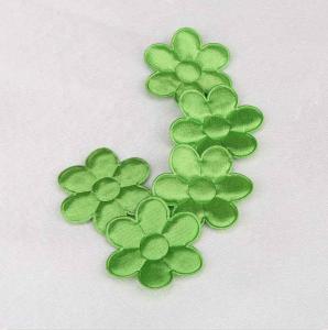 Wholesale Green Satin Garment Applique Crafts Eco - Friendly Material Soft Feel from china suppliers