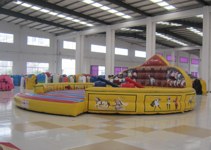 Commercial Inflatable Sports Games / Gladiator Game Safe Nontoxic Customized