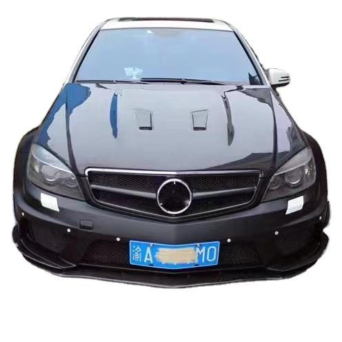 For Mercedes W204 C63 Body Kit W204 Upgraded Black Series Style Front and Rear
