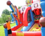 Shooting Stars Basketball Inflatable Target Bounce House Interactive Sports