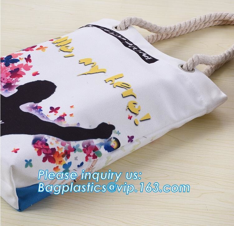 customized professional wholesale tote bag cotton canvas bags,Colorful pattern heat transfer printing custom canvas bag