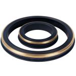 2 Inch HNBR Black Hammer Union Seal Rings / Lip Seal Gasket Oil Resistant