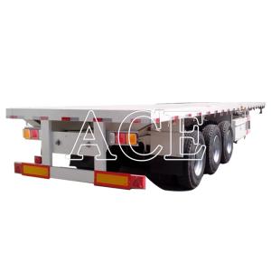 Wholesale Twist Locks 4 Sets/12 Sets 3 Axles Heavy Duty Steel Shipping Container Flatbed Frame Semi Trailers for Transportation from china suppliers