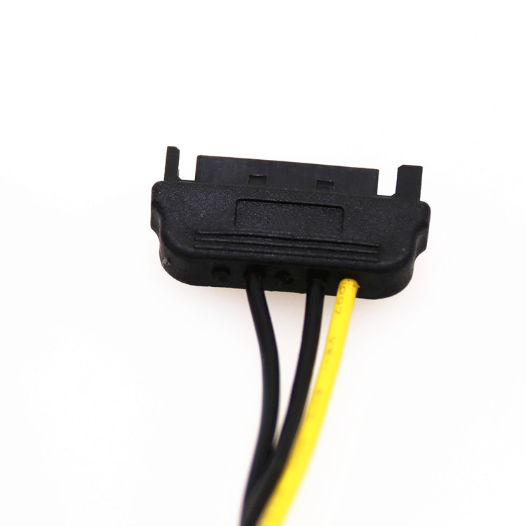 6Pin to 2 ST Cable Male to Female Hard Drive Power Cable Video Card Power Adapter Cable for Connectors