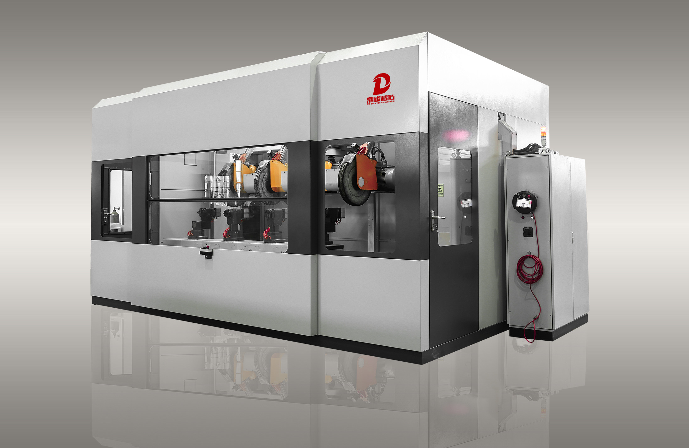 Rotary Automatic Brass Tube CNC Polishing Machine High Efficient No Need Dusting