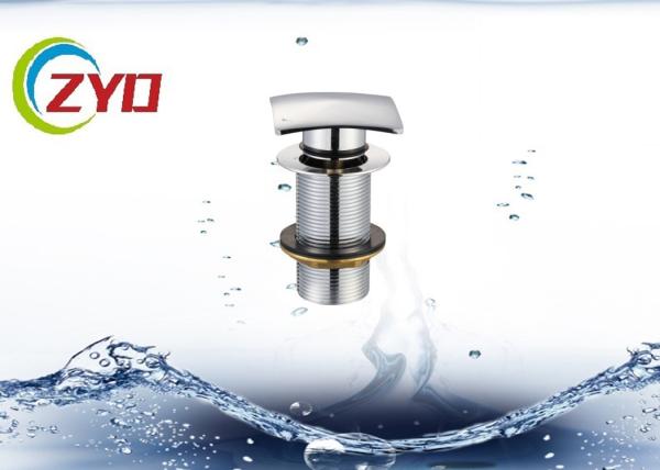 68 X 68mm Square Pop Up Drain Pipe , Stainless Steel Pop Up Drain Without
