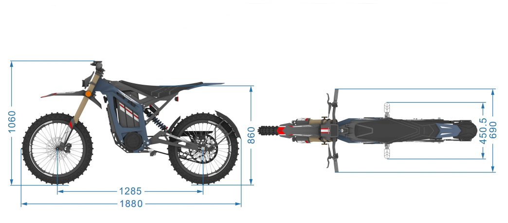 Range 60 km Sur-Ron Dirt Bike Super Electric Motorbike with 11-Speed Gears and Direct