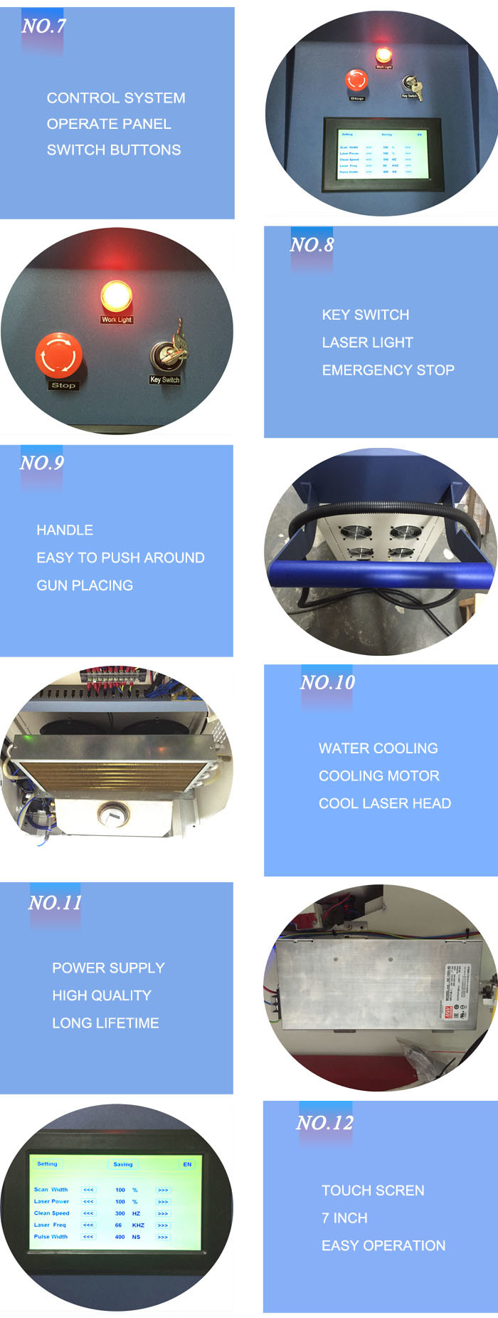 Metal Laser Cleaning Rust Removal Rust Removal Machine For Cleaning Paint Rust Oil