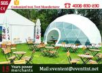 Large elegant transparent geodesic dome tent camping tent for outdoor events