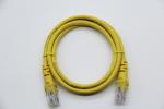 Yellow Cat5E Ethernet Patch Cable UTP 24AWG CCA High Speed Transmission Cable