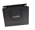 Black Luxury Design Retail Gift Shopping Packaging Custom Print Paper Bags With