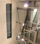 Aluminum Indoor Electric Basketball Hoop Ceiling Mounted